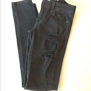 Eunina black distressed jeans